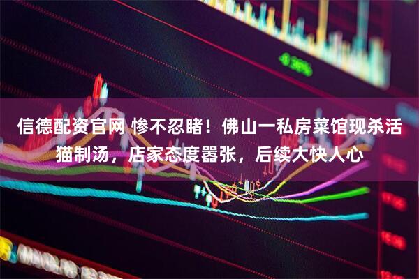 信德配资官网 惨不忍睹！佛山一私房菜馆现杀活猫制汤，店家态度嚣张，后续大快人心