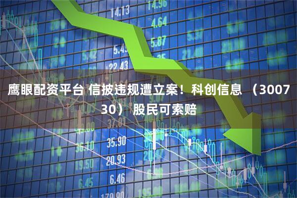 鹰眼配资平台 信披违规遭立案！科创信息 （300730） 股民可索赔